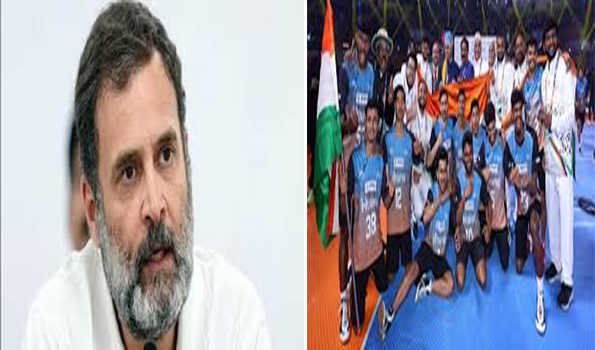 राहुल ने दी ‘खो खो’ टीम को विश्व चैंपियन बनने पर बधाई