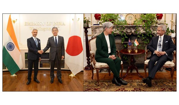 डॉ. जयशंकर ने जापान और ऑस्ट्रेलिया के विदेश मंत्रियों से की मुलाकात