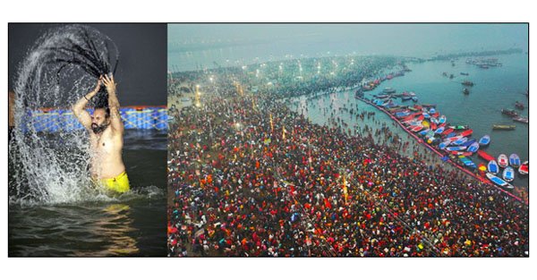 मौसम पर भारी आस्था,पौष पूर्णिमा पर लाखों ने लगायी पवित्र डुबकी