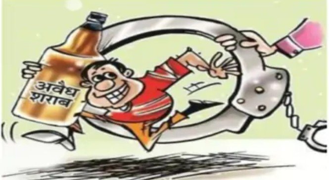 आबकारी टीम ने जब्त की अवैध देशी मदिरा