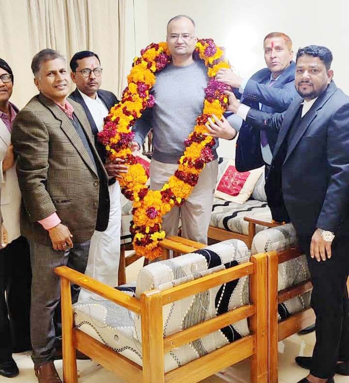 हाई कोर्ट के न्यायमूर्ति ने सरकारी आवास का किया लोकार्पण