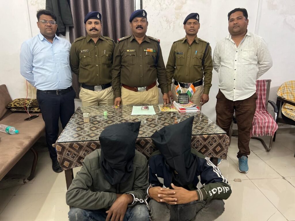 मोबाइल चुराकर ऑनलाइन फ्रॉड करने वाले 2 गिरफ्तार 