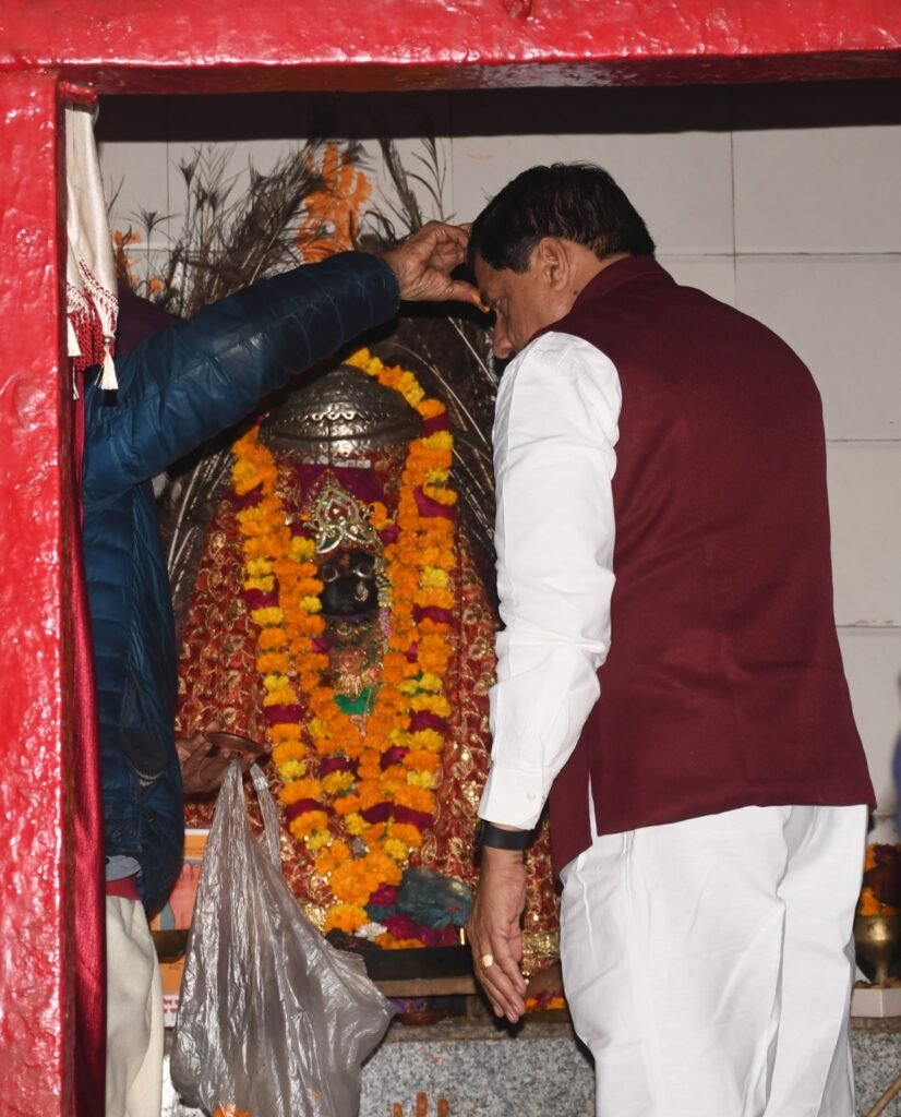 मुख्यमंत्री ने किये वन देवी के दर्शन