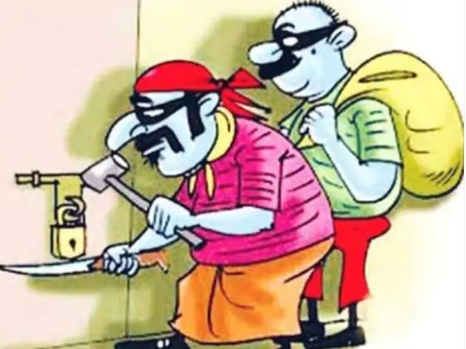 चार स्थानों पर चोरों ने बोला धावा, लाखों का माल किया चोरी