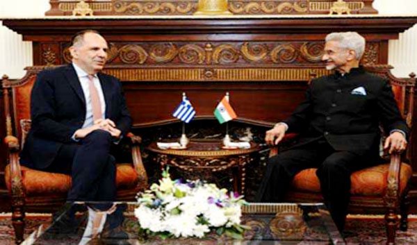 जयशंकर, ग्रीस के विदेश मंत्री ने बातचीत की, आईएमईसी, भारत-भूमध्यसागरीय संबंध पर चर्चा की