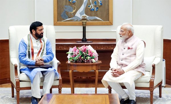 हरियाणा के मुख्यमंत्री ने की मोदी से मुलाकात
