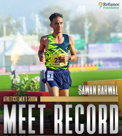 राष्ट्रीय खेलों में रिलायंस फाउंडेशन के एथलीटों ने रचा इतिहास, 20 स्वर्ण सहित 43 पदक जीते