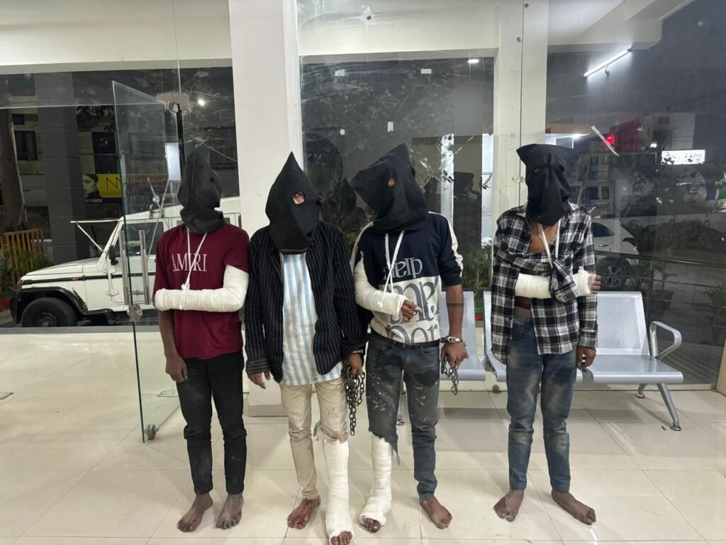 हत्या के प्रयास की वारदात का पर्दाफाश, चार आरोपी गिरफ्तार