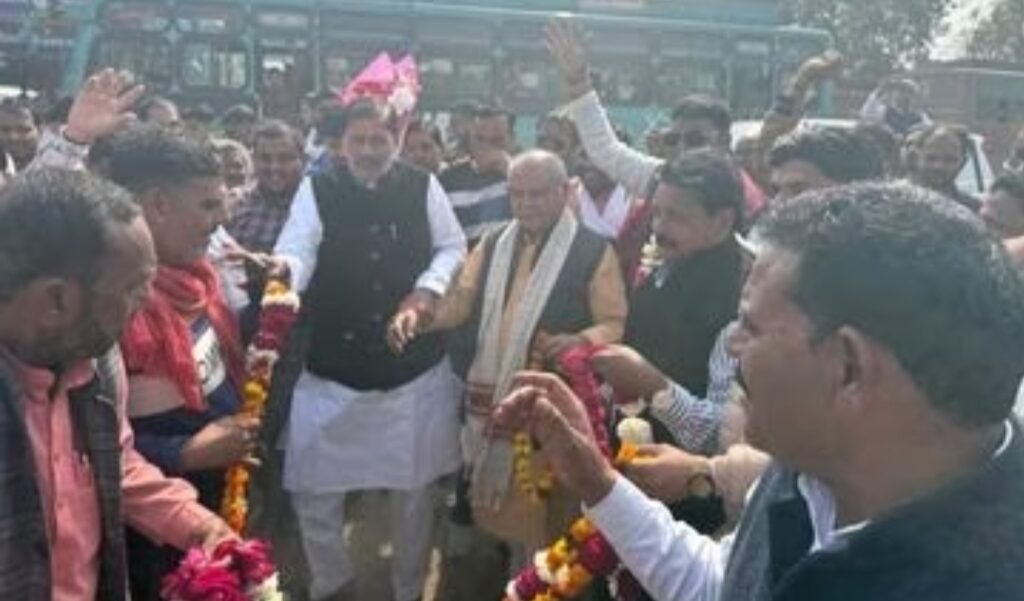 विधानसभा अध्यक्ष तोमर का भिंड विधायक ने किया स्वागत