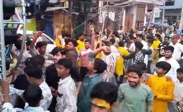 महाशिवरात्रि पर भिंड में निकली शिव की बारात, हल्दी, मंडप व लगुन उत्सव हुए