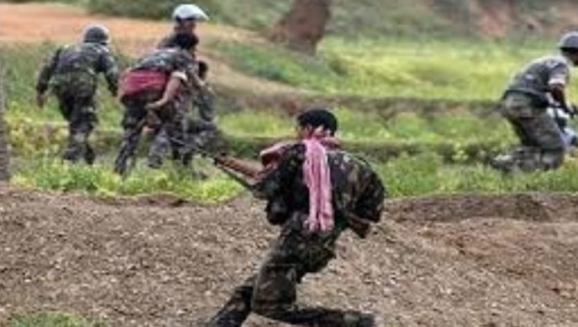 मुठभेड़ में नक्सली ढ़ेर, सर्चिग जारी