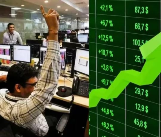 शेयर बाजार में उछाल