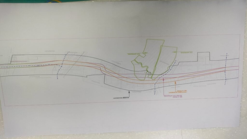 एमआर 12 रेलवे ओवर ब्रिज का टीएनसीपी ने भेजा अनुमति पत्र