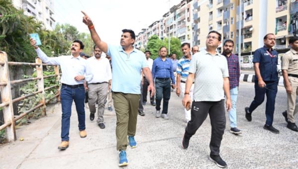 मंदाकिनी चौराहे से दानिश कुंज तक सीमेंट-कंक्रीट से बनेगी सड़क