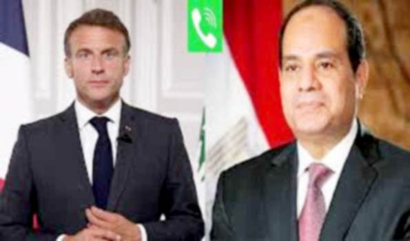 मिस्र और फ्रांस के नेताओं ने गाजा में तत्काल युद्ध विराम का किया आह्वान