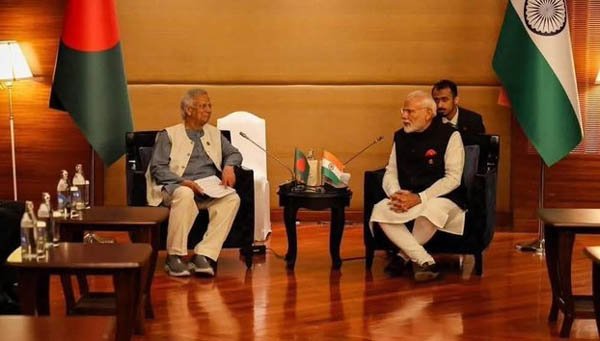 मोदी ने बंगलादेश के मुख्य सलाहकार मोहम्मद यूनुस के साथ द्विपक्षीय वार्ता की