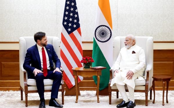 वेंस ने मोदी को अमेरिका की ओर से सभी प्रकार के सहयोग की पेशकश की