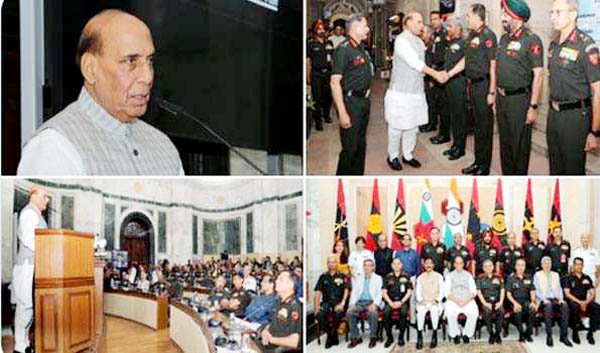 दीर्घकालिक और अल्पकालिक चुनौतियों के समाधान की योजना बनाये सेना: राजनाथ