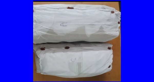 1.75 लाख का गांजा पकड़ाया  तस्करी में युवक-युवती गिरफ्तार