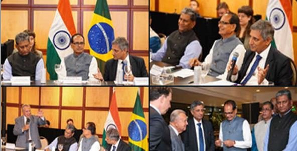 ब्राजीली किसानों को भारत आने का निमंत्रण दिया शिवराज ने