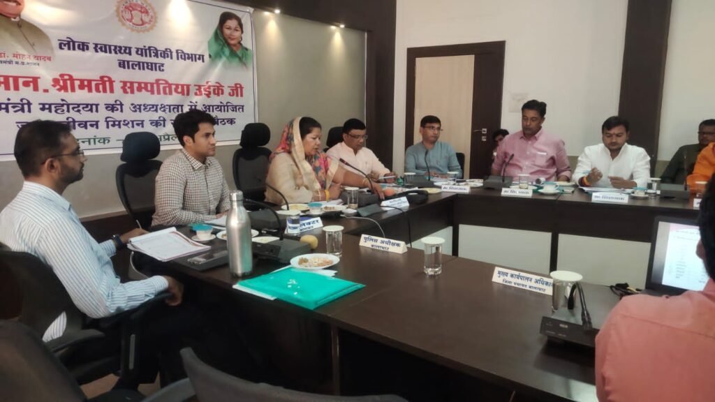 बालाघाट में सर्व शिक्षा अभियान के उप यंत्री से लिया जा सकेगा नलजल योजना का काम