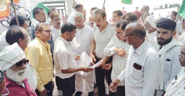 किसानों की समस्याओं पर कांग्रेस का ज्ञापन, जिलाध्यक्ष ने नेताओं से की मुलाकात