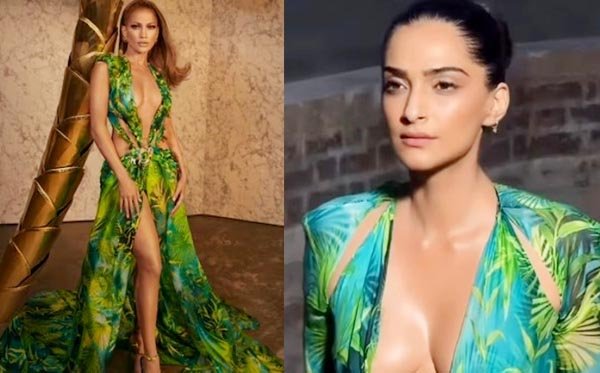 सोनम कपूर ने रिक्रिएट किया जेनिफर लोपेज़ का आइकॉनिक वर्साचे लुक