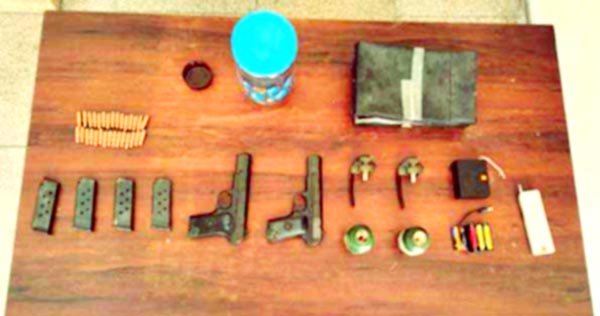 अमृतसर में एक किलो आरडीएक्स सहित हथियारों का जखीरा बरामद