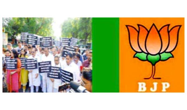 भाजपा ने पजाब सरकार के भाखड़ा बांध नहर में आपूर्ति में कमी को लेकर सक्सेना को सौंपा ज्ञापन