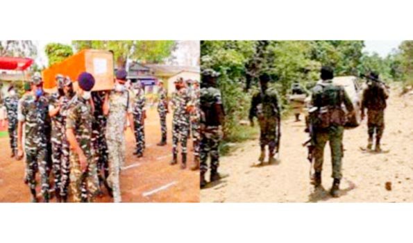 बीजापुर में मुठभेड़ जारी, आठ नक्सलियों की मौत, पांच जवान शहीद