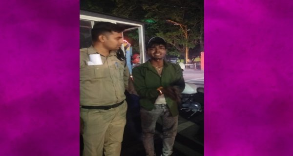 यातायात सूबेदार ने तीन सौ मीटर दौड़कर पकड़ा लुटेरा