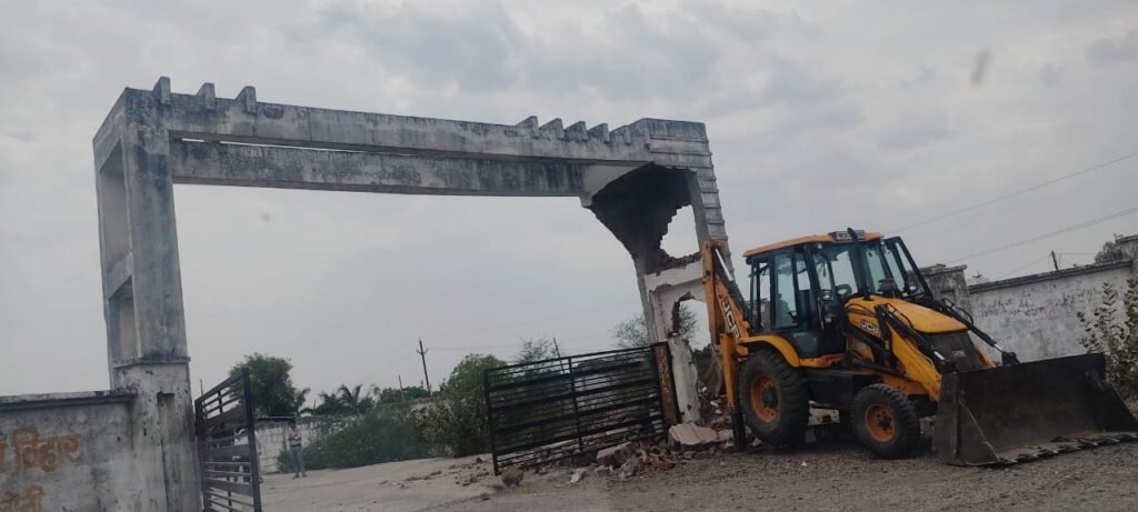 पांच कालोनियों के अवैध निर्माण जमींदोज,कल से हटेगा मेन रोड का अतिक्रमण