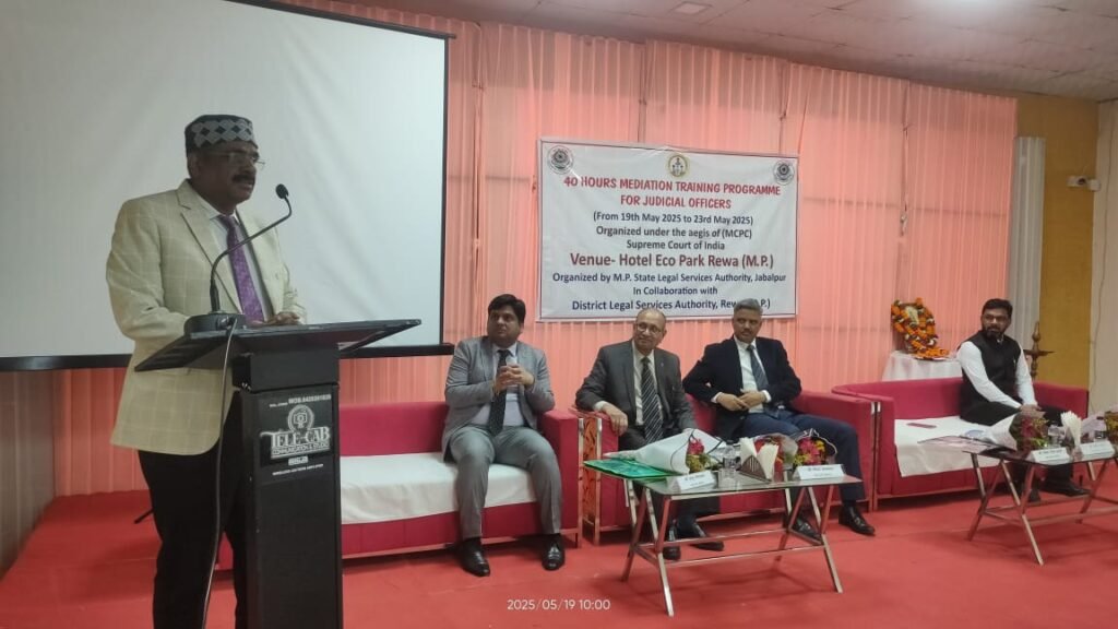 प्रधान न्यायाधीश ने किया मीडिएशन शिविर का शुभारंभ