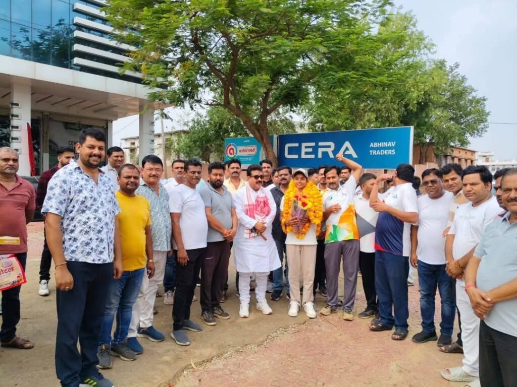 सीधी की WPL खिलाड़ी संस्कृति का हुआ स्वागत