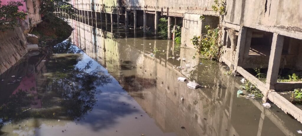 नालों में बह रहा गंदा पानी