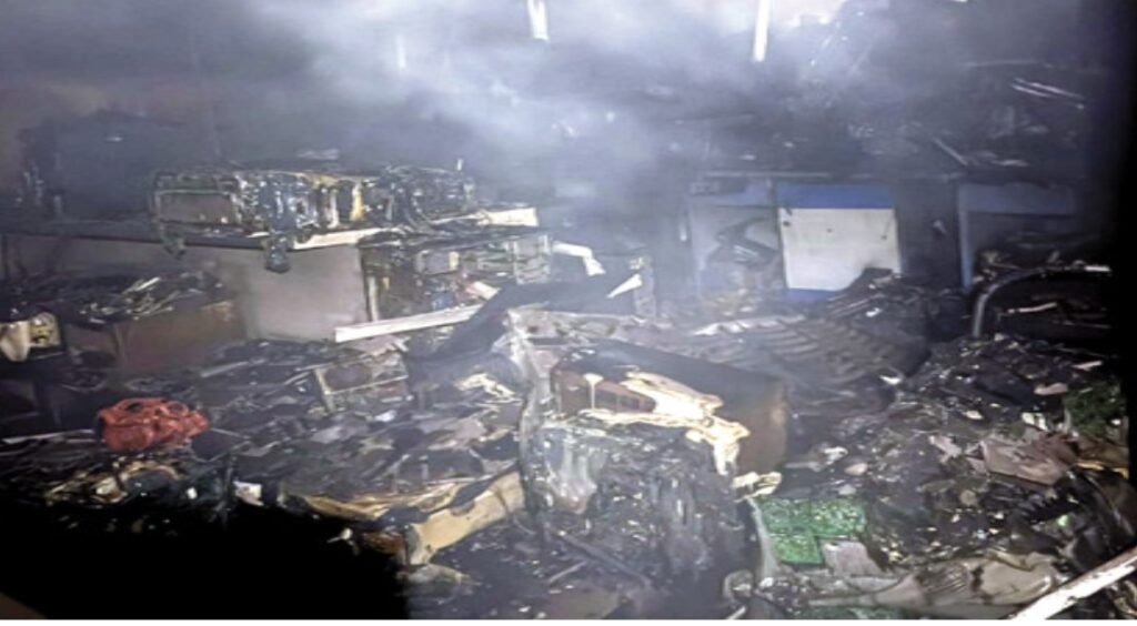 ननि के IT सेल में भीषण आग, अहम रिकॉर्ड जलकर राख