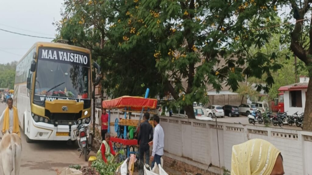 मैहर में सड़क हादसा, बस ने बाइक सवार को कुचला