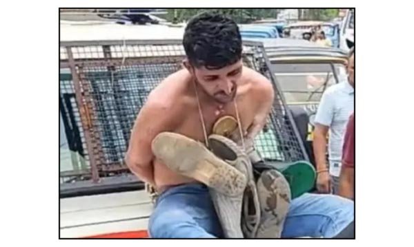 संदिग्ध चोर को पुलिस वाहन के बोनट पर बांधकर घुमाने के मामले की जांच के आदेश