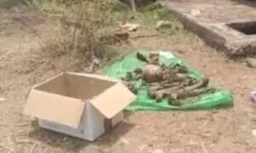 मुहारा गढ़ पहाड़ी पर मिला नरकंकाल 