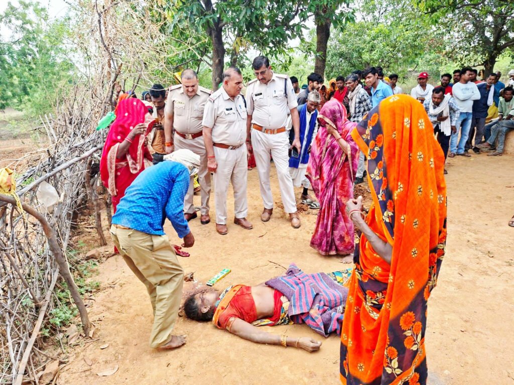 चकरिया गांव में प्रौढ़ महिला की निर्मम हत्या