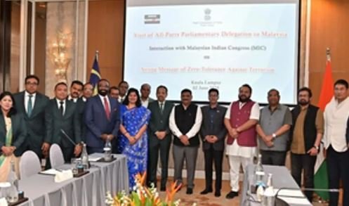 भारतीय संसदीय प्रतिनिधिमंडल ने की मलेशिया में आतंकवाद निरोधक शोध संस्थान के साथ बैठक