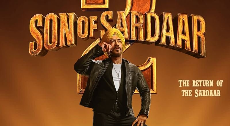 ‘सन ऑफ सरदार 2’ की रिलीज डेट का ऐलान: वॉर टैंक पर खड़े अजय देवगन का धांसू फर्स्ट लुक पोस्टर जारी, मूछों को ताव देते आए नजर