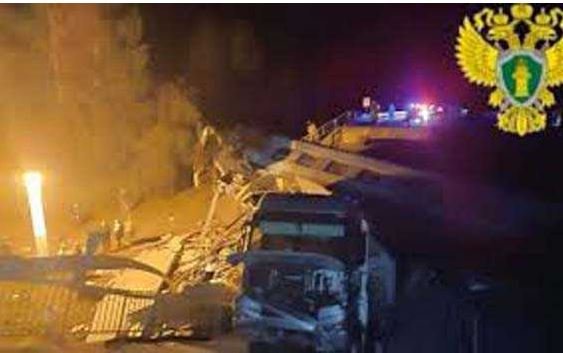 रूस के ब्रांस्क क्षेत्र में पुल ढहने से घायलों की संख्या बढ़कर 119 हुयी