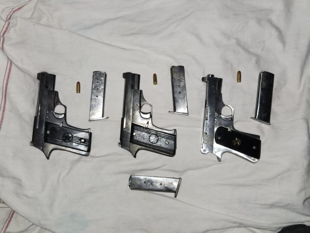 अवैध हथियारों के दो सौदागर गिरफ्तार, 3 पिस्टल, 29 कारतूस जप्त 