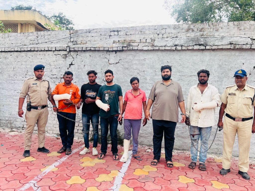 फार्म हाउस पर व्यापारी से मारपीट करने वाले छह बदमाश गिरफ्तार