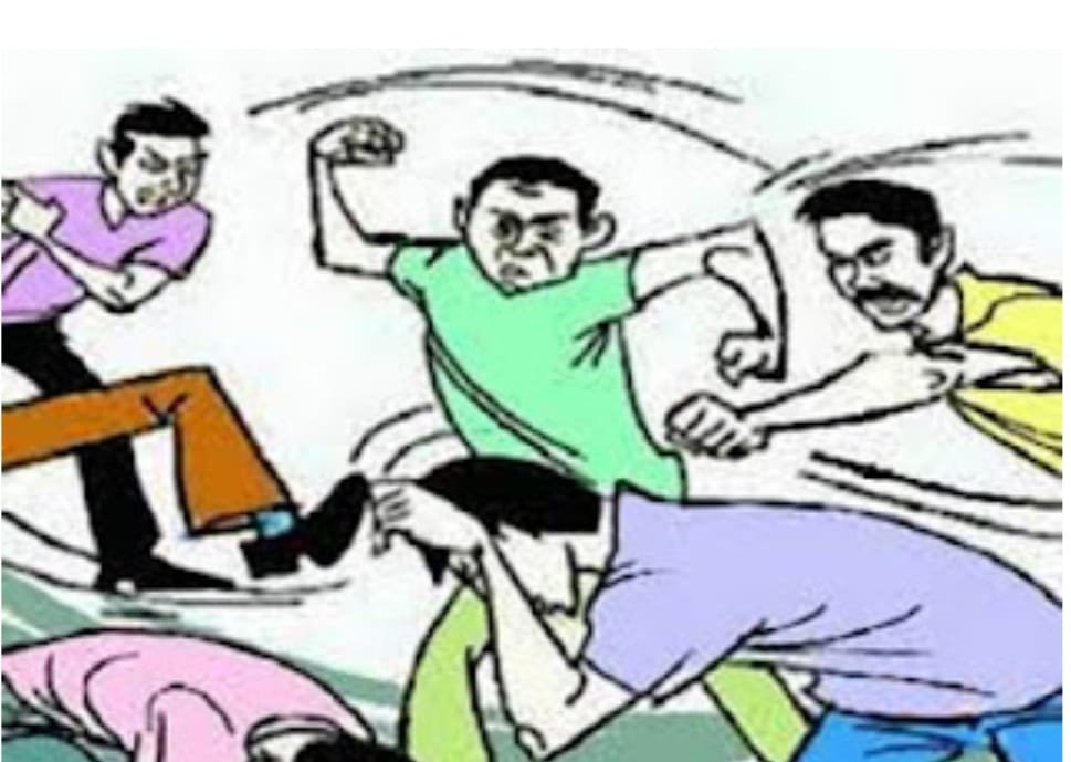 थाने में सुलह कर लौटे दो पक्ष भिड़े 