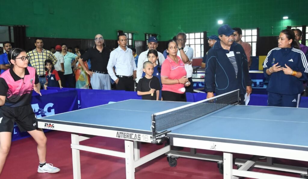 टेबल टेनिस कोर्ट का उद्घाटन, खिलाड़ी कर सकेंगे नियमित प्रैक्टिस