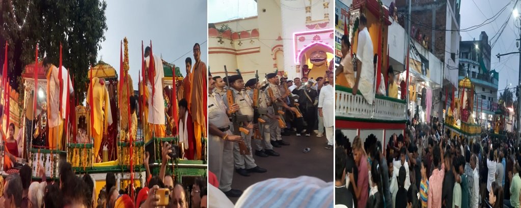 पन्ना की ऐतिहासिक जगन्नाथ रथयात्रा पारंपरिक वैभव के साथ निकली