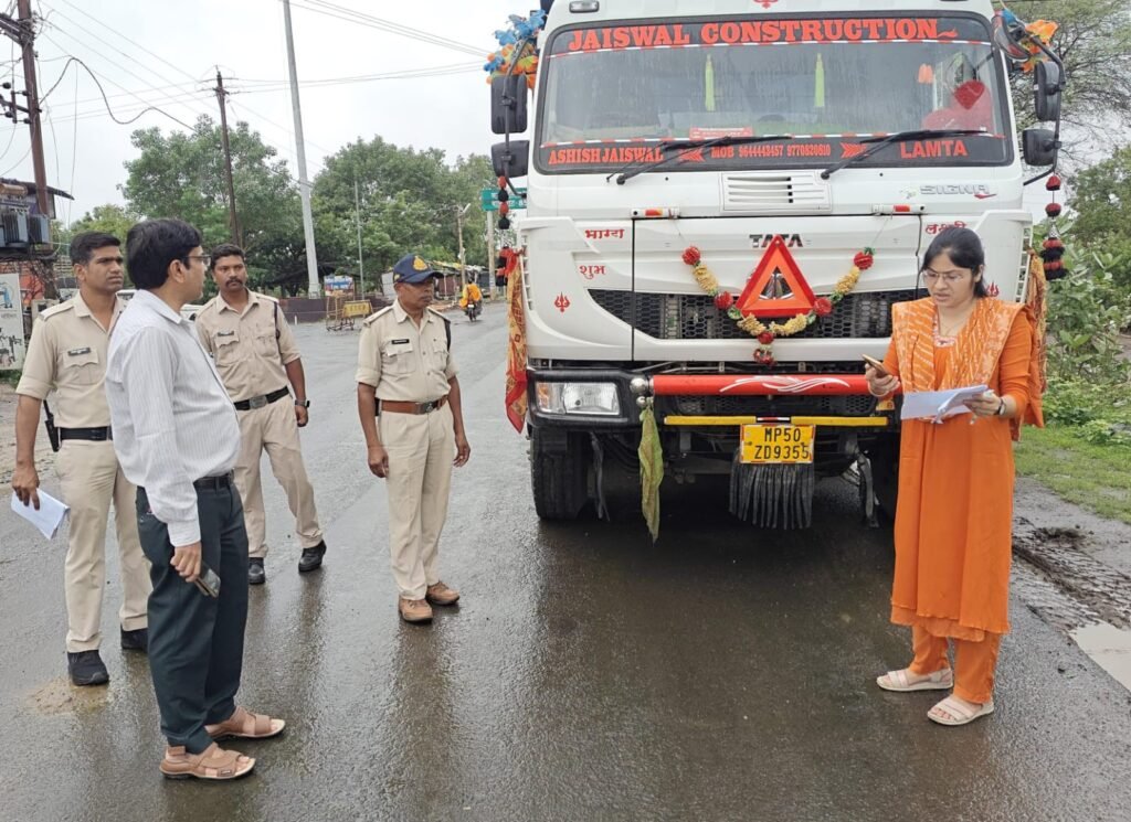 नैनपुर: RTO मंडला की कार्रवाई में 26,000 की वसूली 