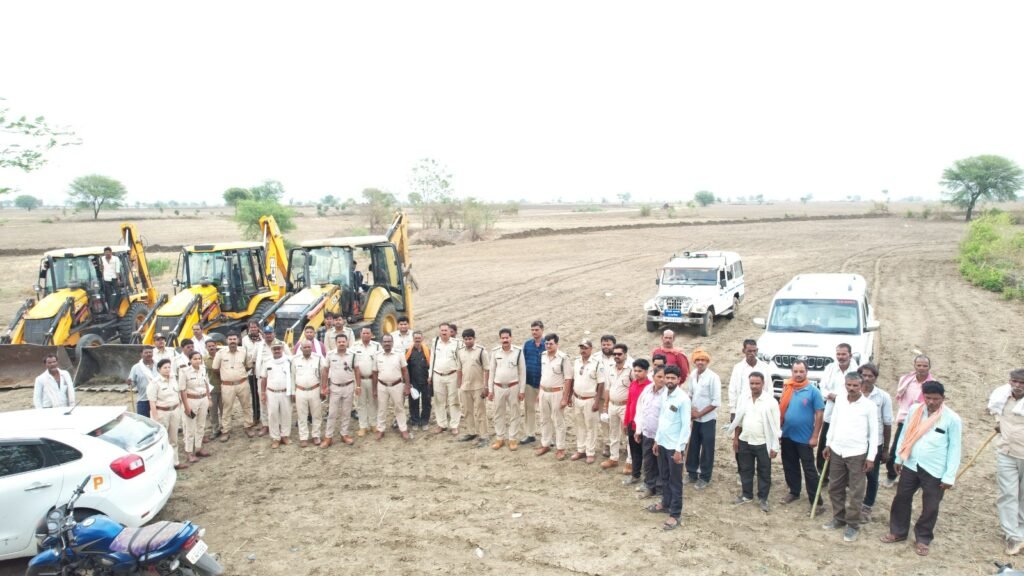 वन भूमि से हटाया गया अतिक्रमण